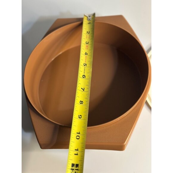 VTG Tupperware Brown 10.5" Tortilla Keeper – Taco Party Server with Lid Retro - Picture 6 of 7